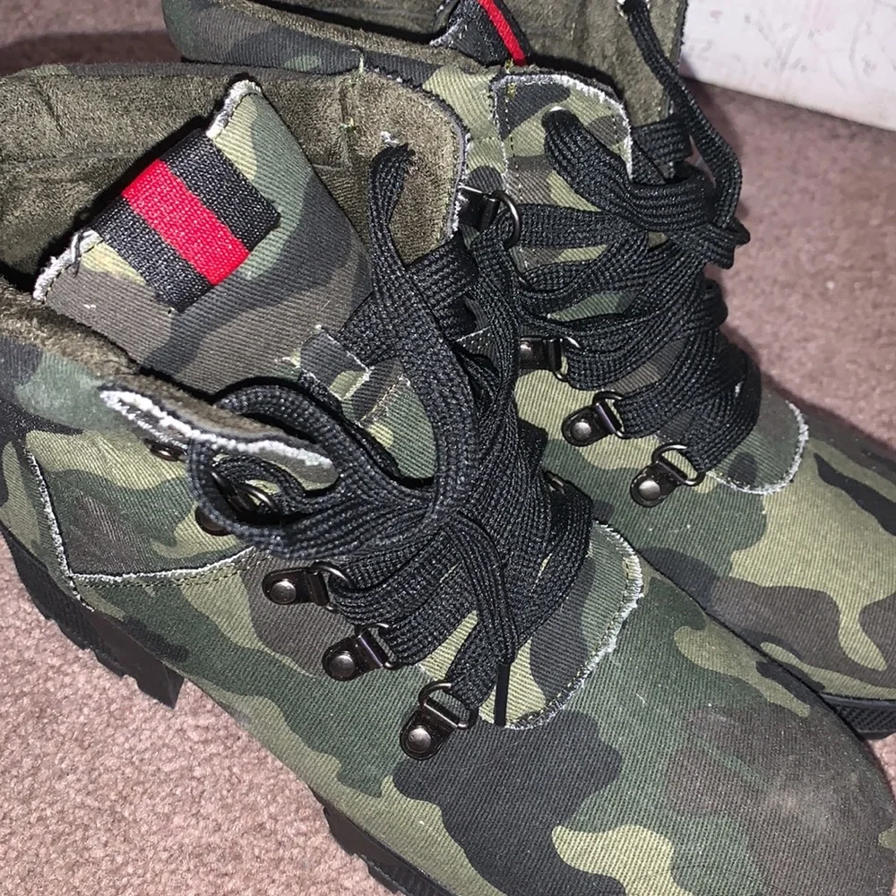 Pazzle Commander Combat Camouflage Rubber Lug Sole Boots - Picture 8 of 12